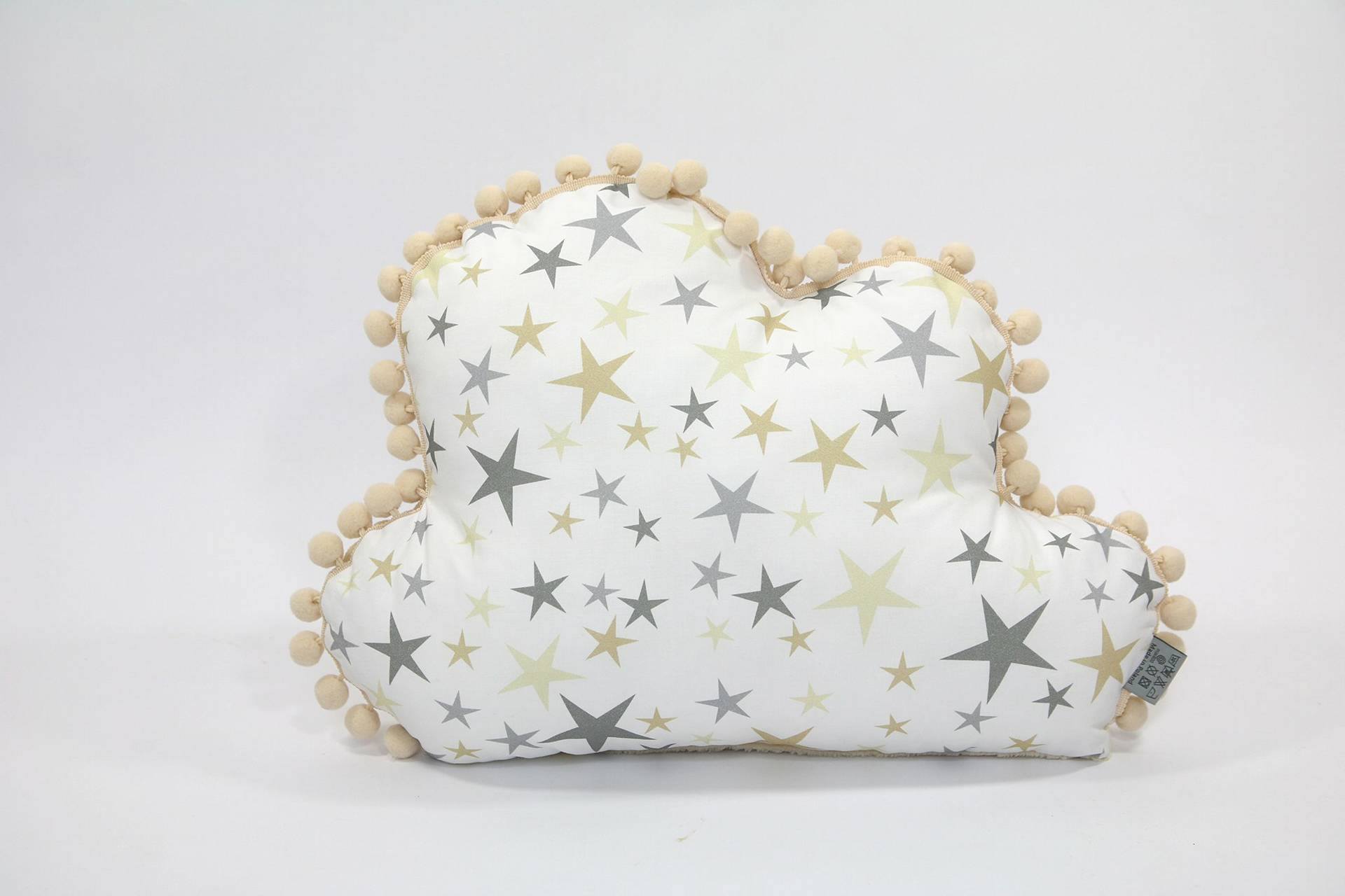 Baby's Paradijs | 22292540 1916488285031440 1899674933 o Decoratie kussen minky wolkje Golden Dust - Afbeelding 2