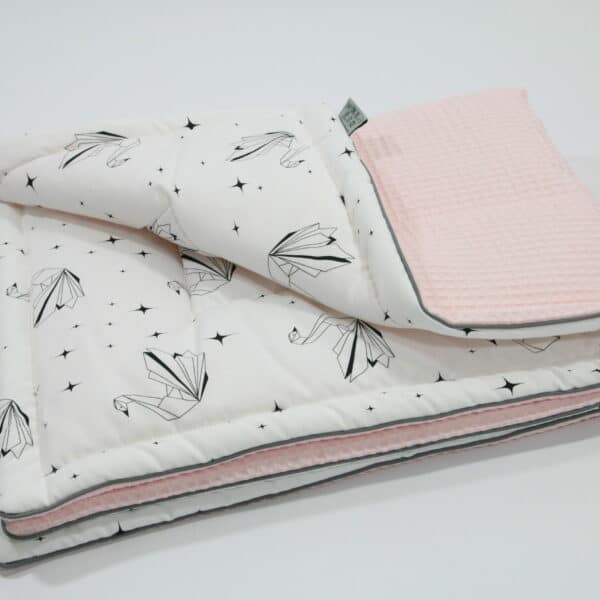 Wafelstof Origami Swan Roze