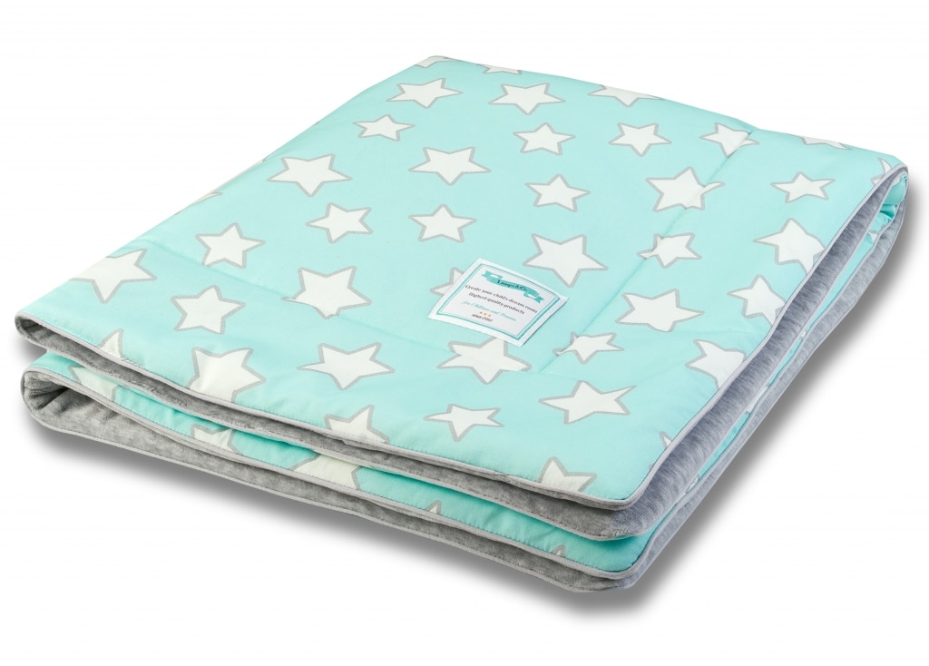 Baby's Paradijs | 10551 gwiazdy 1 Deken Stars Mint & Grey Lamps & Co