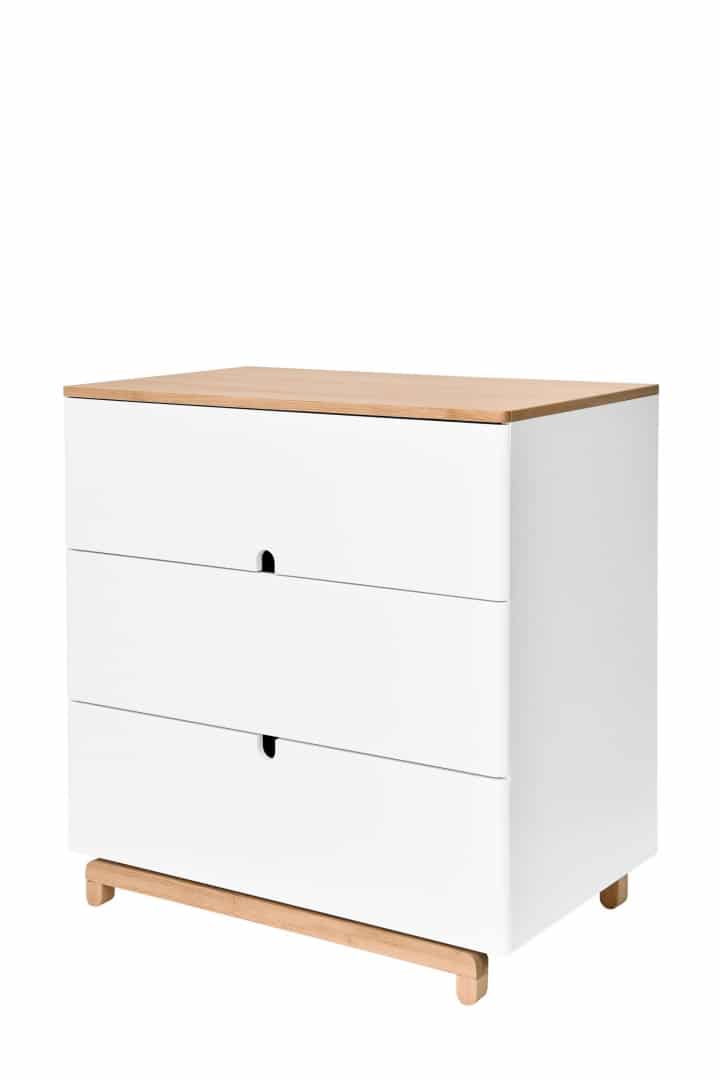 Baby's Paradijs | Nomi chest of drawers 02 Babykamer Nomi - doorgroeibed + commode + kast + boekenkast + wandrek - Afbeelding 7