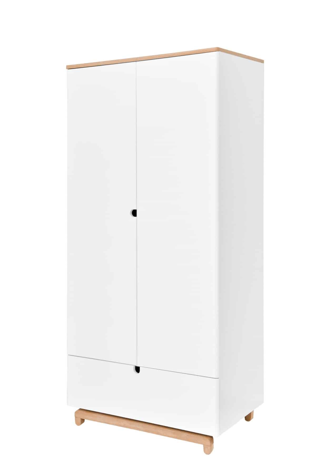 Baby's Paradijs | Nomi wardrobe 02 Babykamer Nomi - doorgroeibed + commode + kast + boekenkast + wandrek - Afbeelding 11