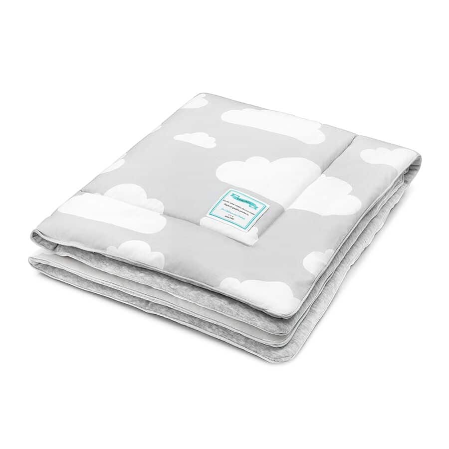 Baby's Paradijs | Kocyk20ocieplany20Chmurki20Grey202 preview.jpeg Deken Wolkjes Grey Lamps & Company