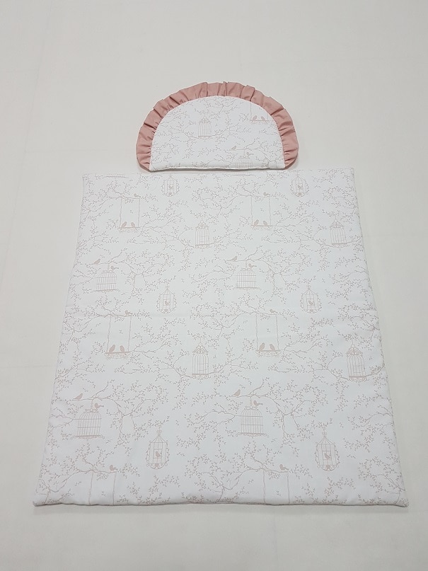 Baby's Paradijs | 20180519 215007 Baby Wiegje – Rotan Wit met Powder Pink - Afbeelding 4