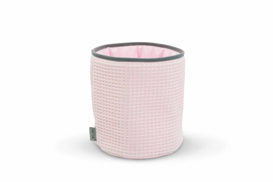 Commodemaandje wafelstof pink Tiny Star