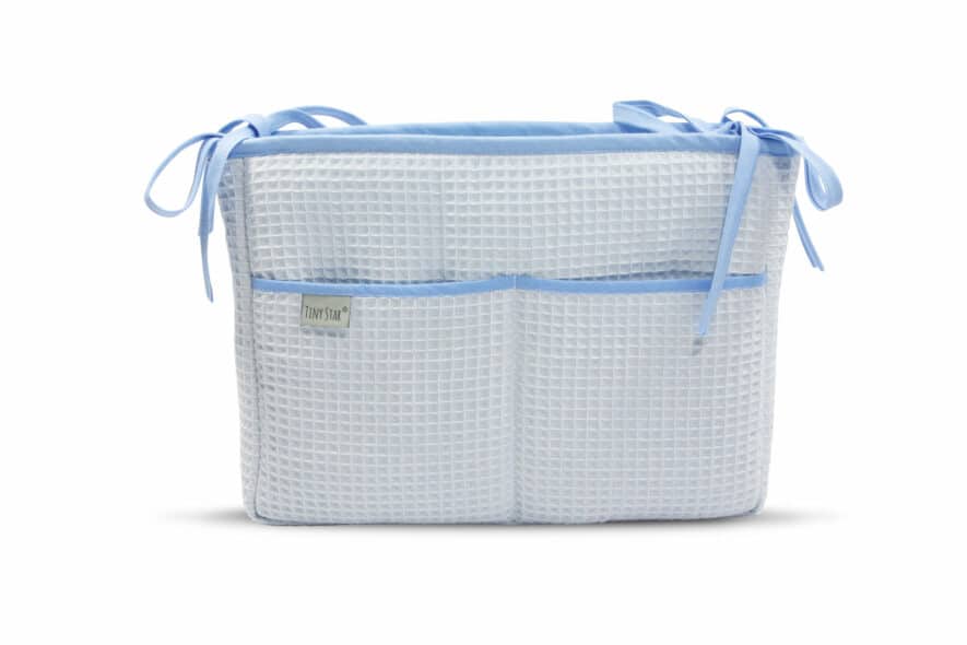 Box zakje wafelstof baby blue