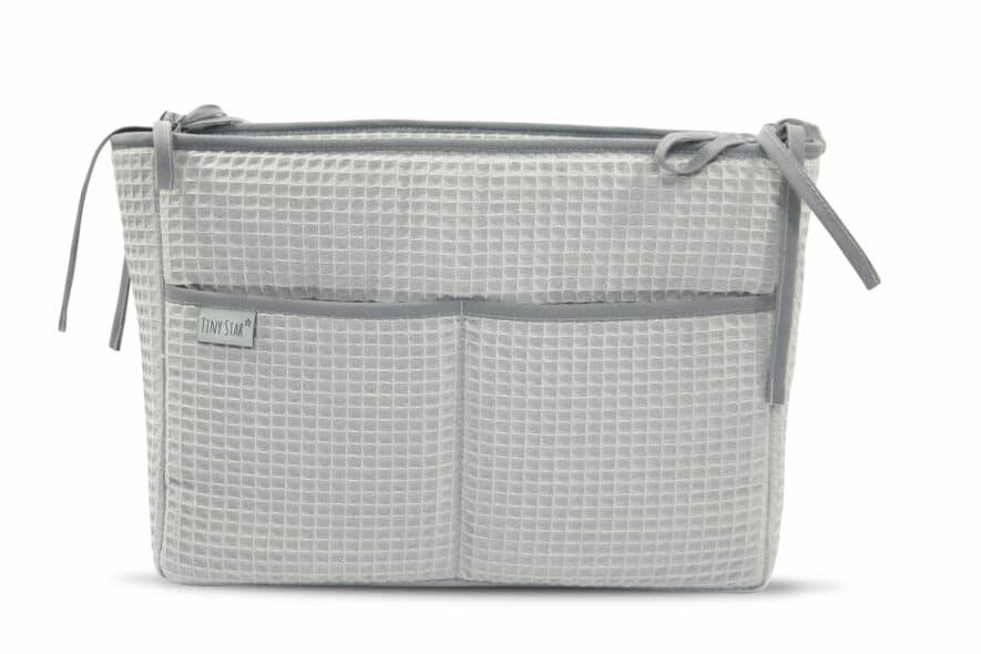 Boxopbergzakje wafelstof grey Tiny Star