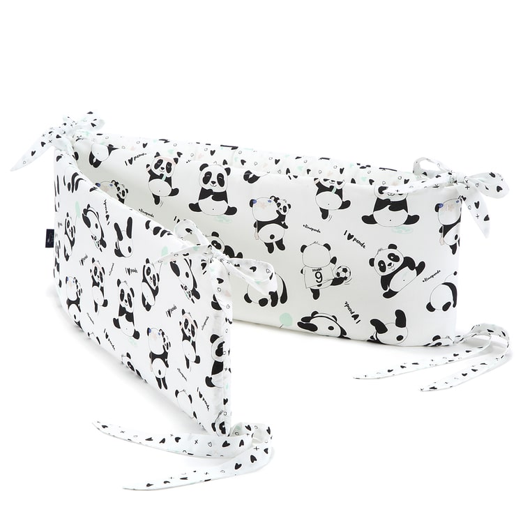 Baby's Paradijs | ochraniacz na szczebelki la millou i love panda 3 1 Hoofdbeschermer # I LOVE PANDA WHITE LA MILLOU