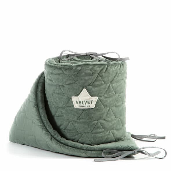 Velvet collection - Bed Bumper 70X140CM - Khaki