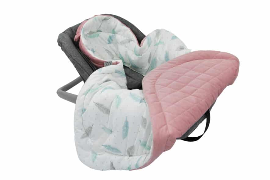Autostoel voetenzak 0- 8 maanden Sweet Plumes Velvet roze
