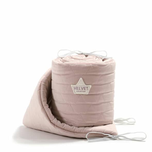 Velvet collection - Bed bumper 70X140CM - Smoke rose