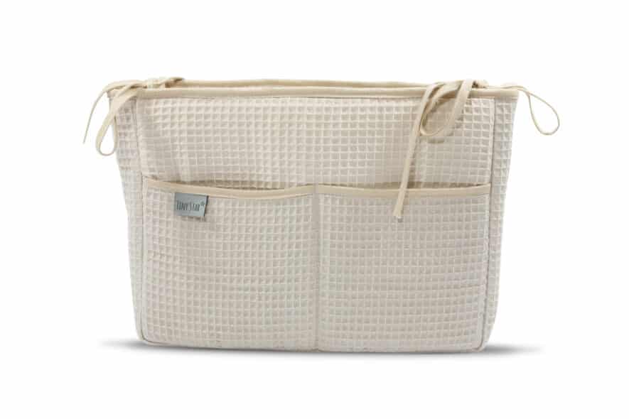 Box zakje wafelstof beige