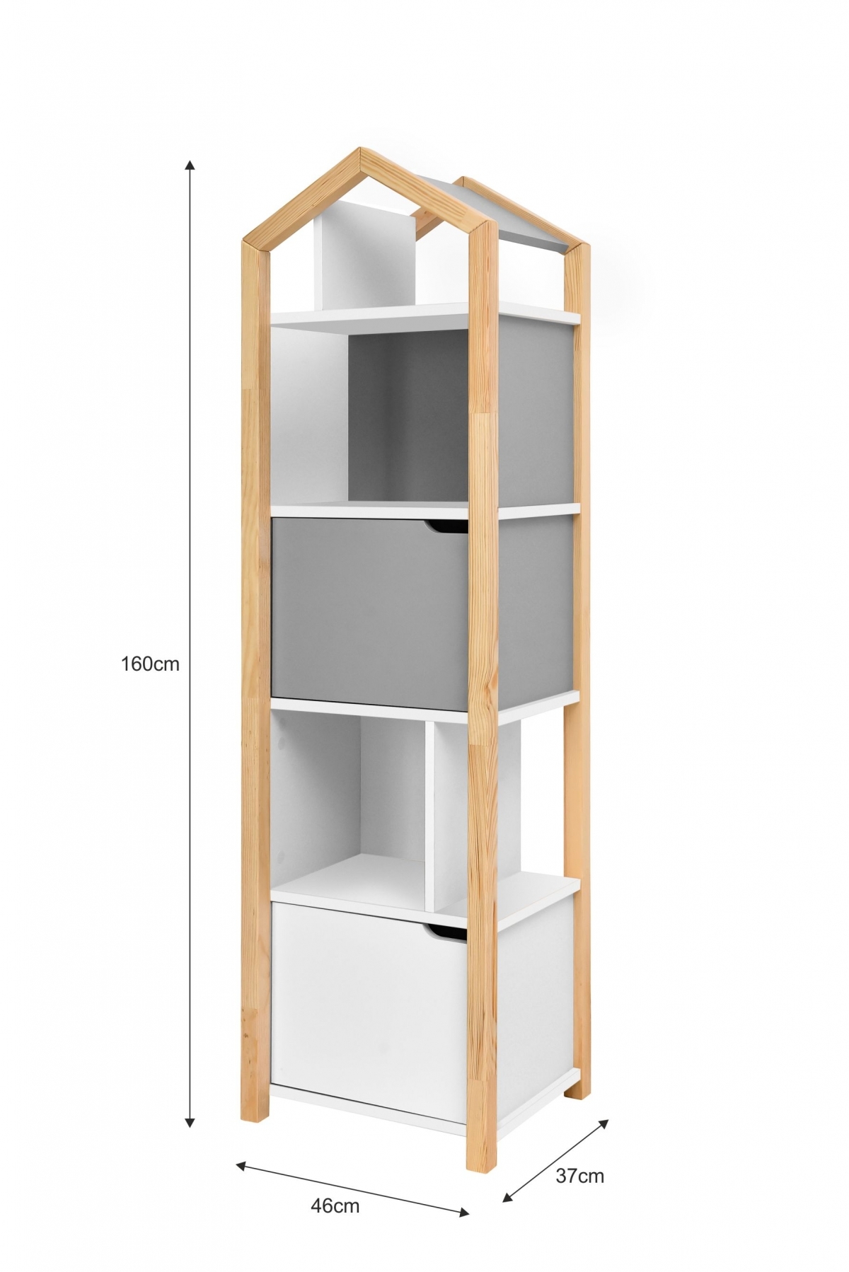Baby's Paradijs | Boekenkast Joey Manhattan 4 Boekenkast Joey - Manhattan - Afbeelding 3