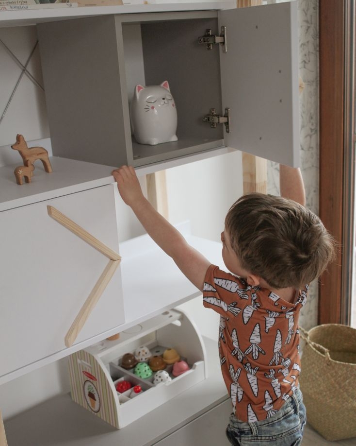 Baby's Paradijs | Boekenkast Pinette 5 Babykamer Pinette - Afbeelding 9