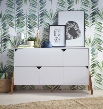 Baby's Paradijs | Commode met 6 lades Lotta Snow White Commode met 6 lades