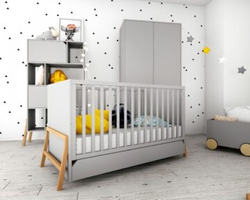 Babykamer Lotta Gray | Baby's Paradijs | doorgroeibed 70 x 140 lotta gray