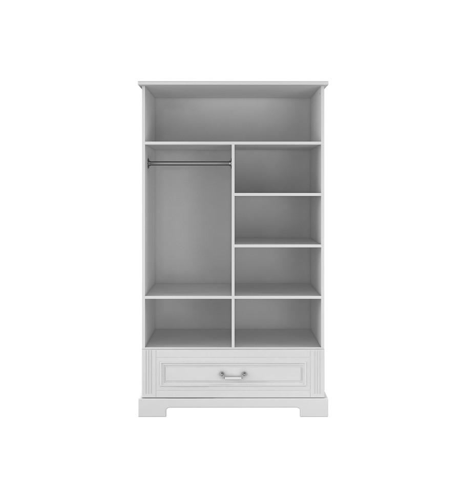 Baby's Paradijs | 2 Deurs Kledingkast Ines Elegant White 2 2-Deurs Kledingkast - Ines Elegant White - Afbeelding 2