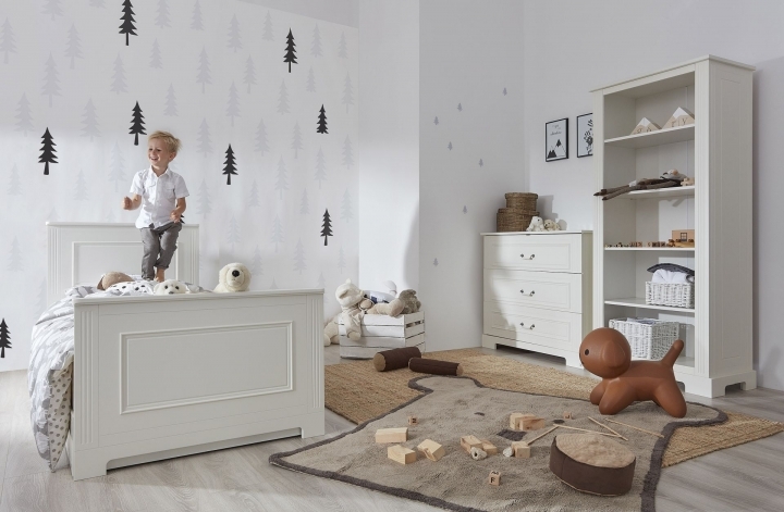 Baby's Paradijs | Commode 3 Lades Ines elegnat white 3 Commode - 3 Lades - Ines Elegant White - Afbeelding 3