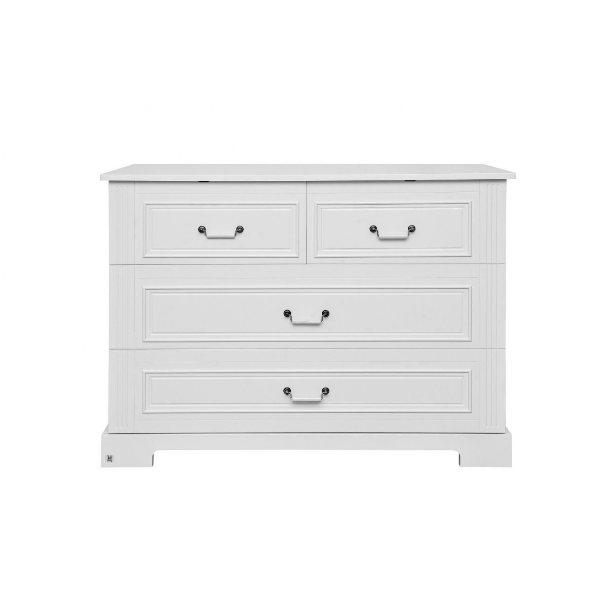 Baby's Paradijs | Commode 4 Lades Ines Elegant White 1 Commode - 4 Lades - Ines Elegant White