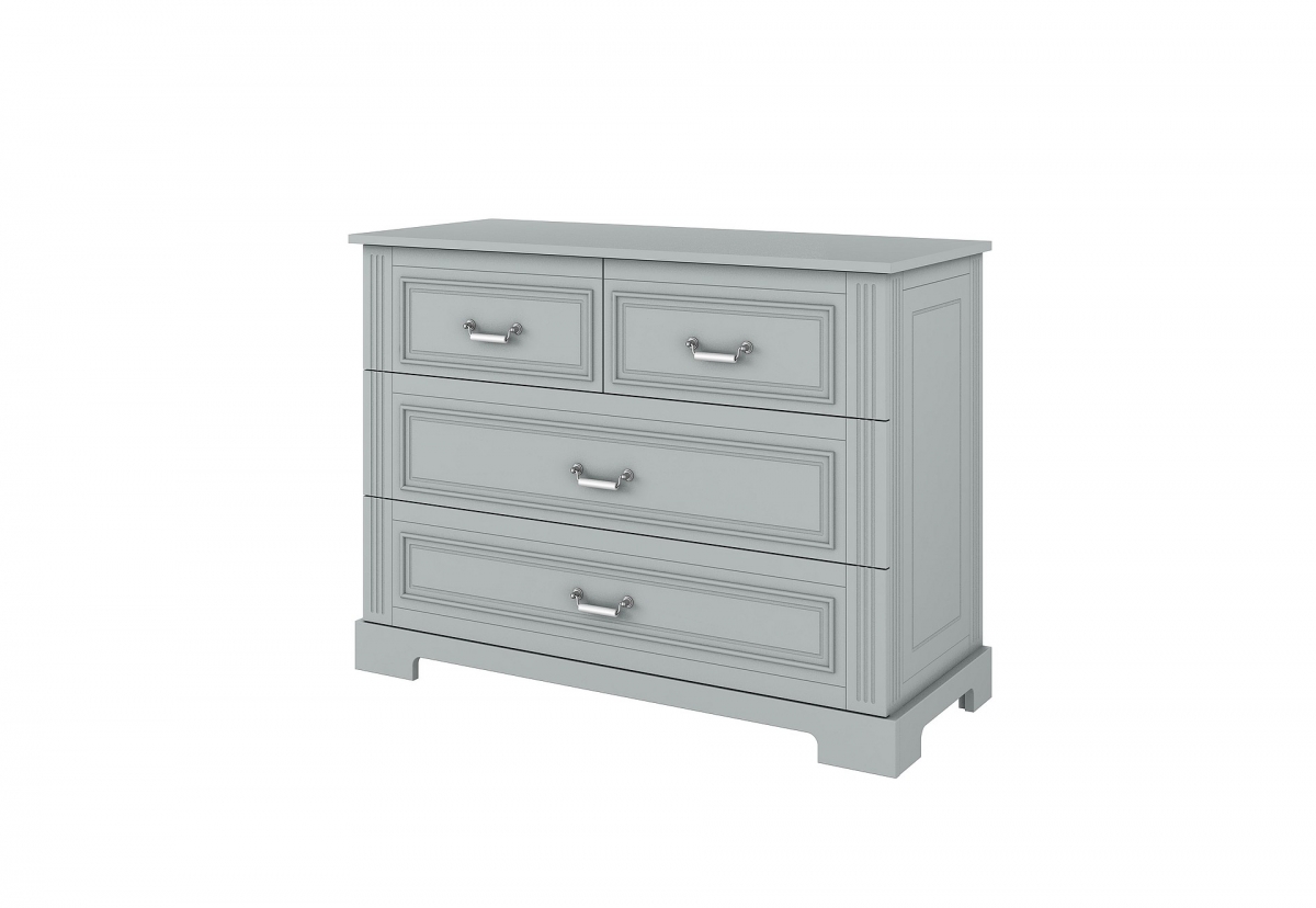 Baby's Paradijs | Commode 4 Lades Ines Neutral Grey 2 Commode - 4 Lades - Ines Neutral Grey - Afbeelding 2