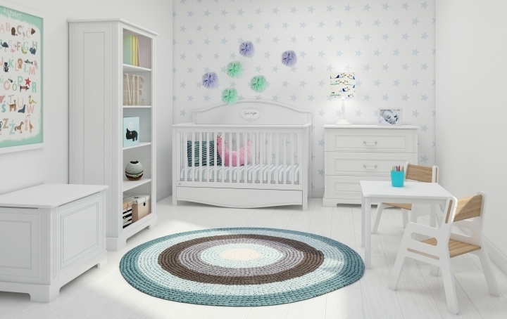 Babykamer met dorogroeibed