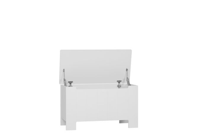 Baby's Paradijs | Speelgoedkist Calmo White 2 Speelgoedkist - Calmo White - Afbeelding 2