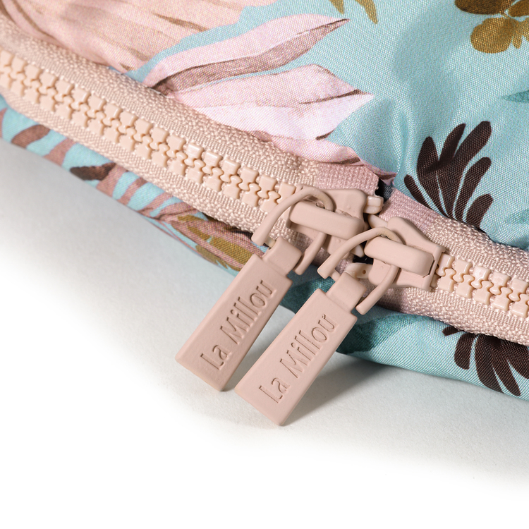 Aspen winterproof stroller bag uni - Boho palms - Smoke rose - Afbeelding 5