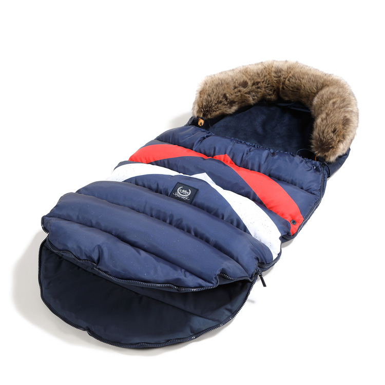 ASPEN WINTERPROOF STROLLER BAG UNI - FIRST CLASS CHEVRON - ROYAL NAVY - Afbeelding 4