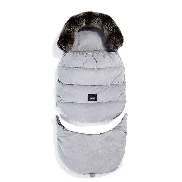 VELVET COLLECTION – ASPEN WINTERPROOF STROLLER BAG COMBO – GREY - Afbeelding 2