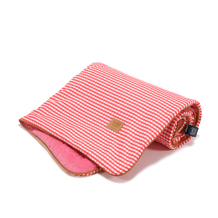 VELVET COLLECTION - MEDIUM BLANKET - BY LARA GESSLER - MARBELLA VICHY - FLORIDA PINK