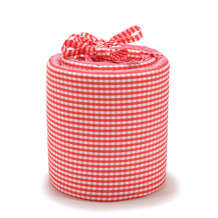 VELVET COLLECTION - BED BUMPER - BY LARA GESSLER – MARBELLA VICHY - FLORIDA PINK - Afbeelding 3