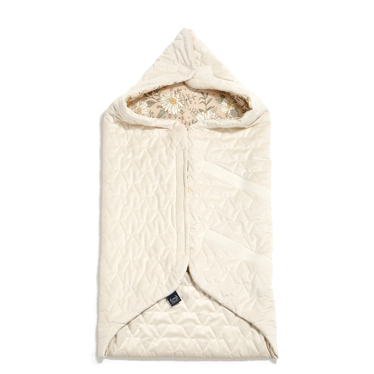Baby's Paradijs | KOCYK DO FOTELIKA SAMOCHODOWEGO ROMANTIC SOUL VELVET RAFAELLO 2 1 ORGANIC JERSEY COLLECTION - CAR SEAT BLANKET - ROMANTIC SOUL - VELVET RAFAELLO - Afbeelding 2