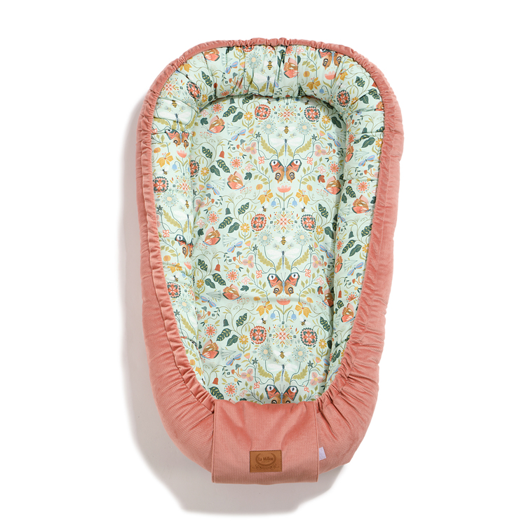 VELVET COLLECTION - BEST NEST SMALL - SECRET GARDEN - PAPAYA