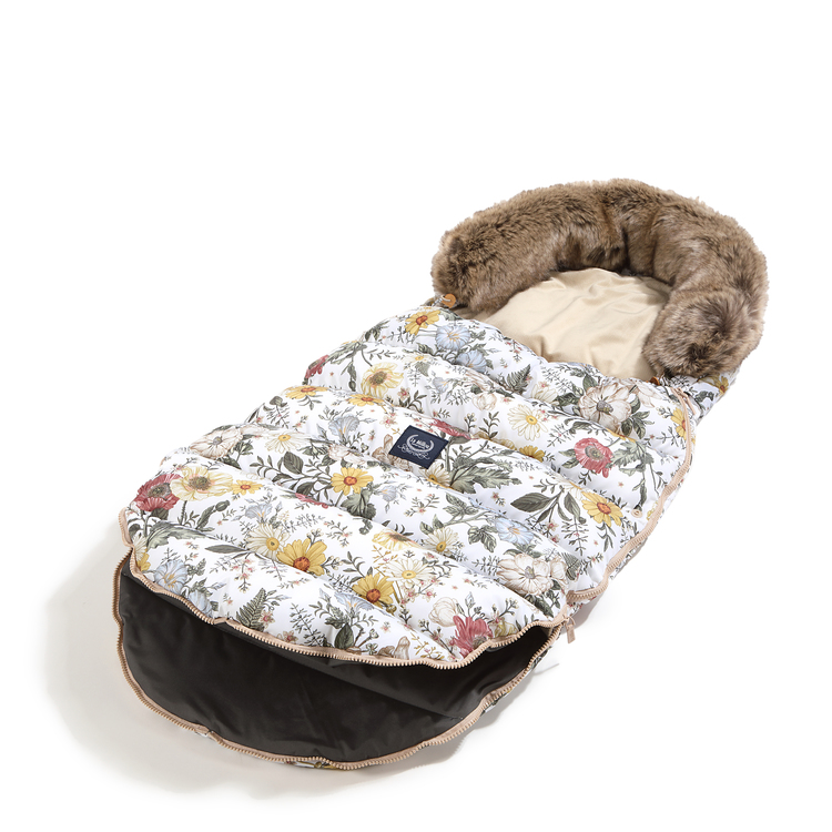 ASPEN WINTERPROOF STROLLER BAG UNI - VINTAGE MEADOW - SAND - Afbeelding 3