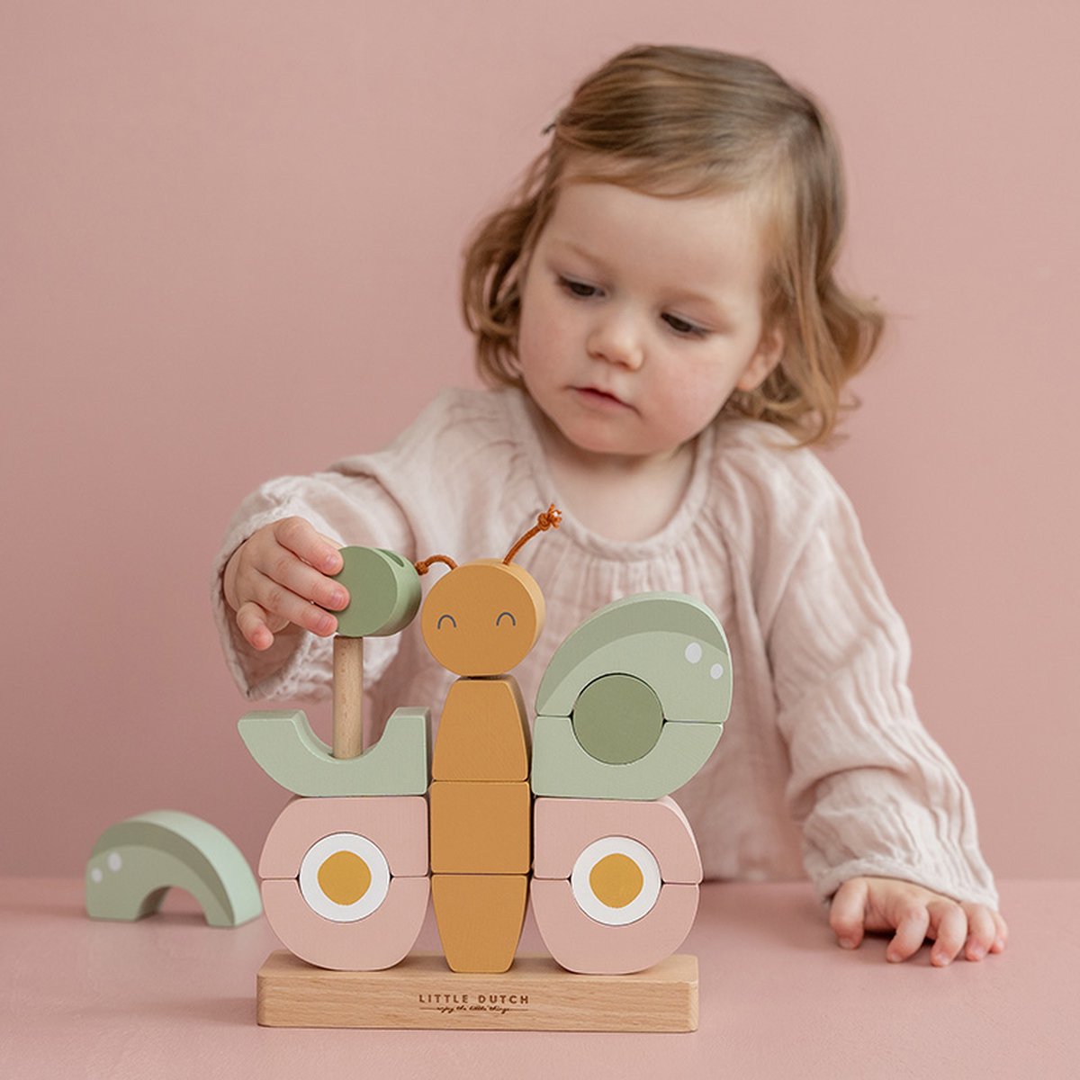 Baby's Paradijs | 1200x1200 6 Stapelaar Vlinder Little Dutch - Afbeelding 2