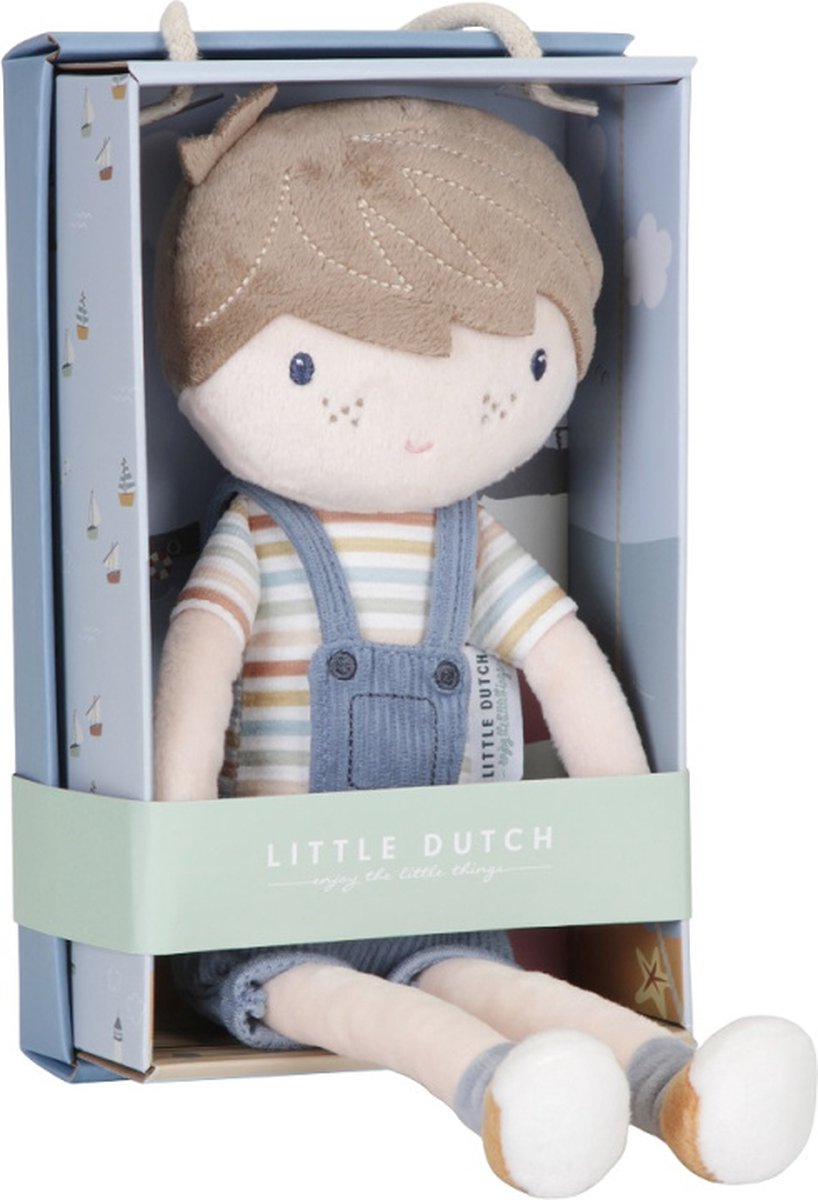 Baby's Paradijs | Little Dutch Knuffelpop Jim 35 cm - Afbeelding 3
