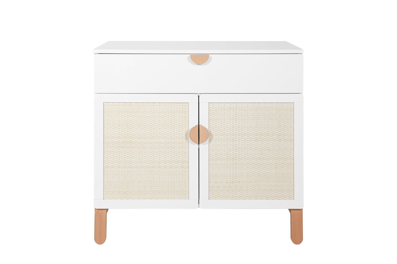 Baby's Paradijs | 02345a4ca391410f2d9316f188146a86 Babykamer Ratata ( ledikant 60 x120 cm met de lade, commode met bladvergroter , boekenkast, 2-deurskast ) - Afbeelding 4