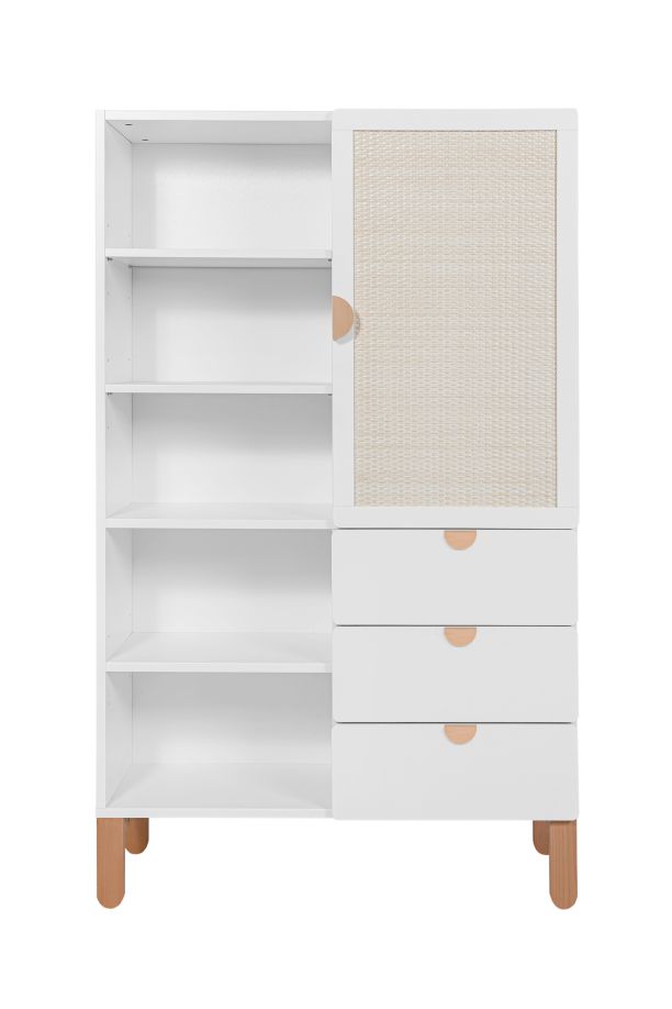 Baby's Paradijs | 6c6dd3b4300b73d0a769de771415e327 Babykamer Ratata ( ledikant 60 x120 cm met de lade, commode met bladvergroter , boekenkast, 2-deurskast ) - Afbeelding 17