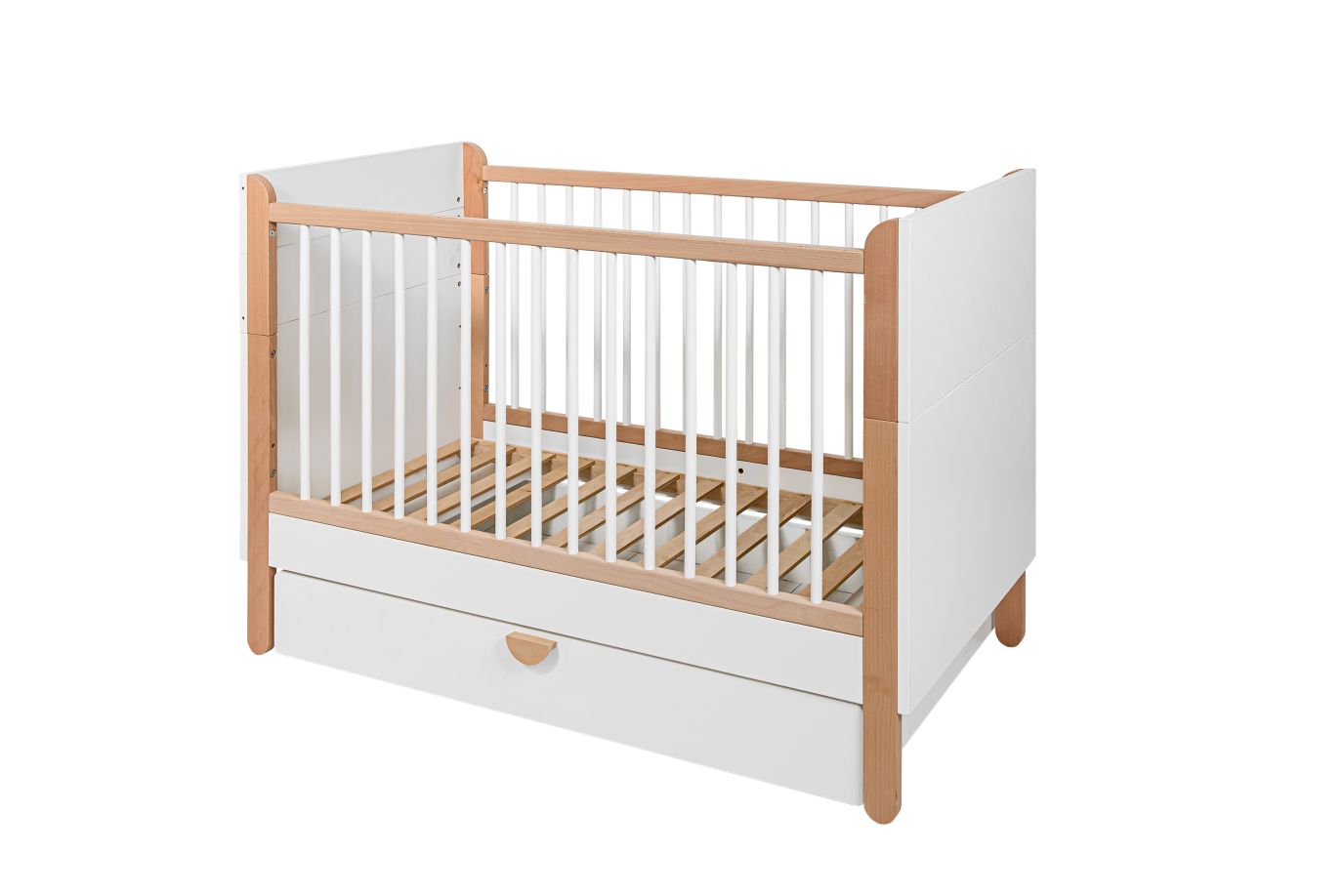 Baby's Paradijs | a81225ad619d37129f1db94e8077fca9 Babykamer Ratata ( ledikant 60 x120 cm met de lade, commode met bladvergroter , boekenkast, 2-deurskast ) - Afbeelding 23
