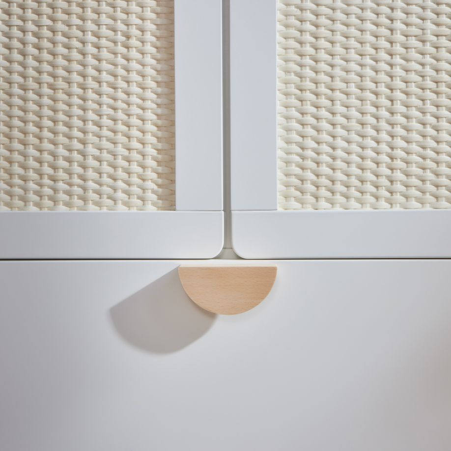 Baby's Paradijs | e4c7c3eaa6606a08242c5b672c8a07e5 Babykamer Ratata ( ledikant 60 x120 cm met de lade, commode met bladvergroter , boekenkast, 2-deurskast ) - Afbeelding 11