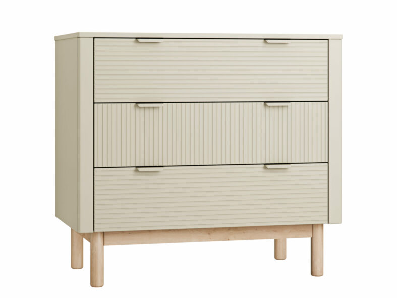 Commode - 3 lades - Miloo Champagne