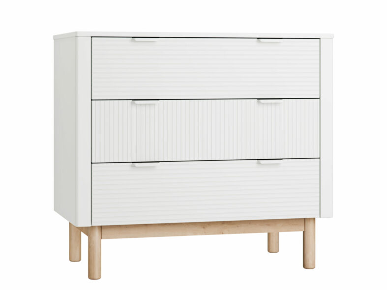 Commode - 3 lades - Miloo Wit