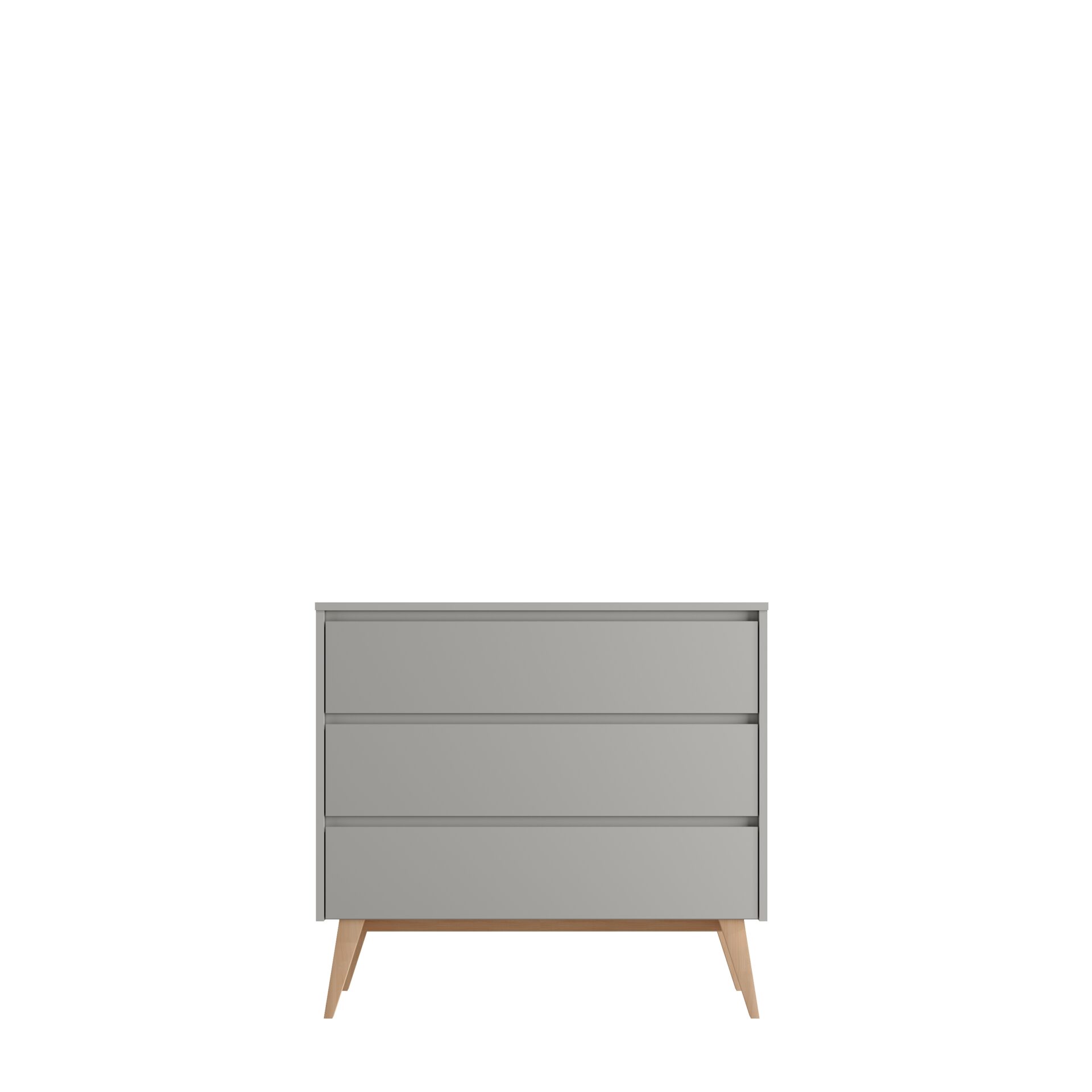 Baby's Paradijs | Swing 3drawer chest grey 2 Commode - 3 lades - Swing Grey - Afbeelding 2