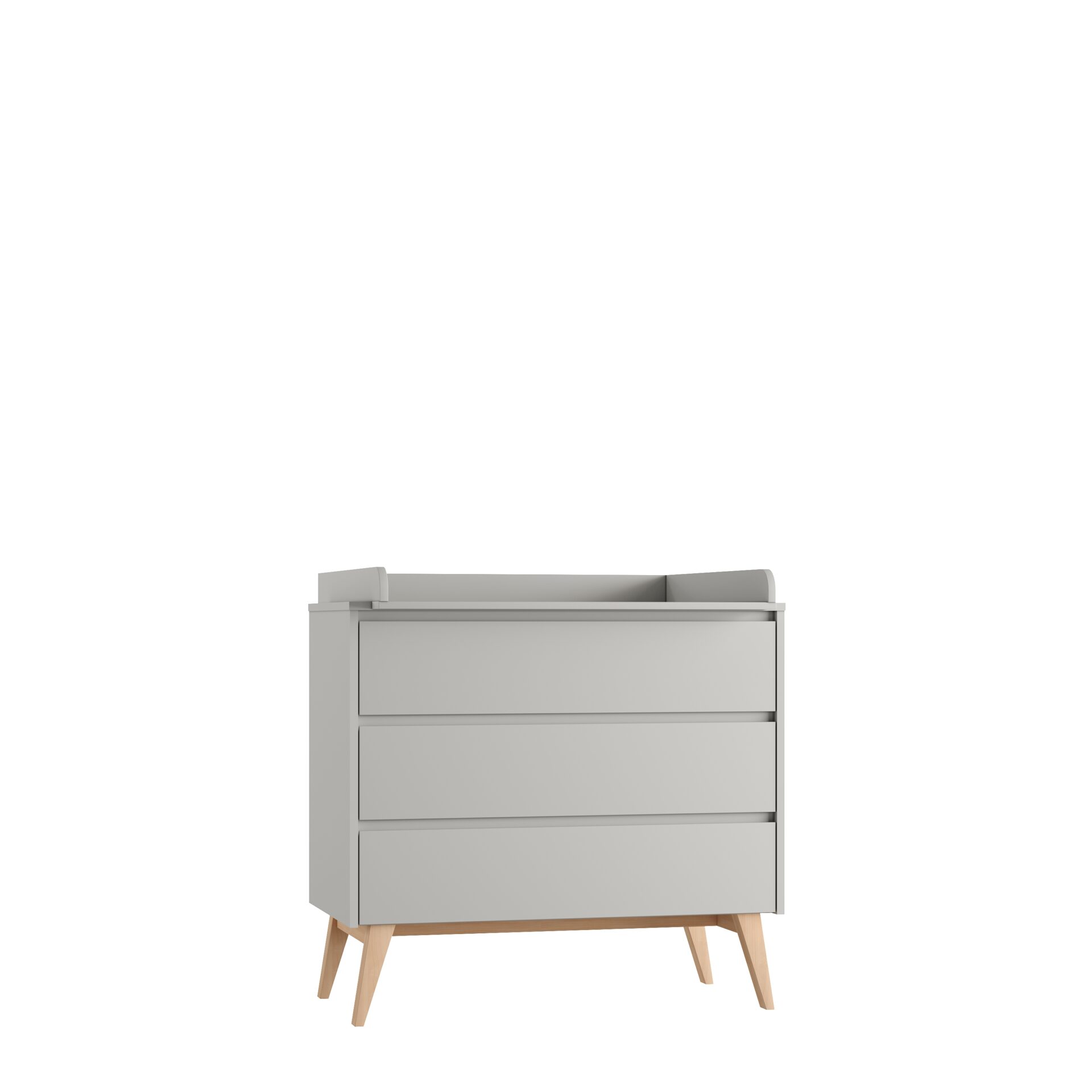 Baby's Paradijs | Swing 3drawer chest grey 3 Commode - 3 lades - Swing Grey - Afbeelding 3