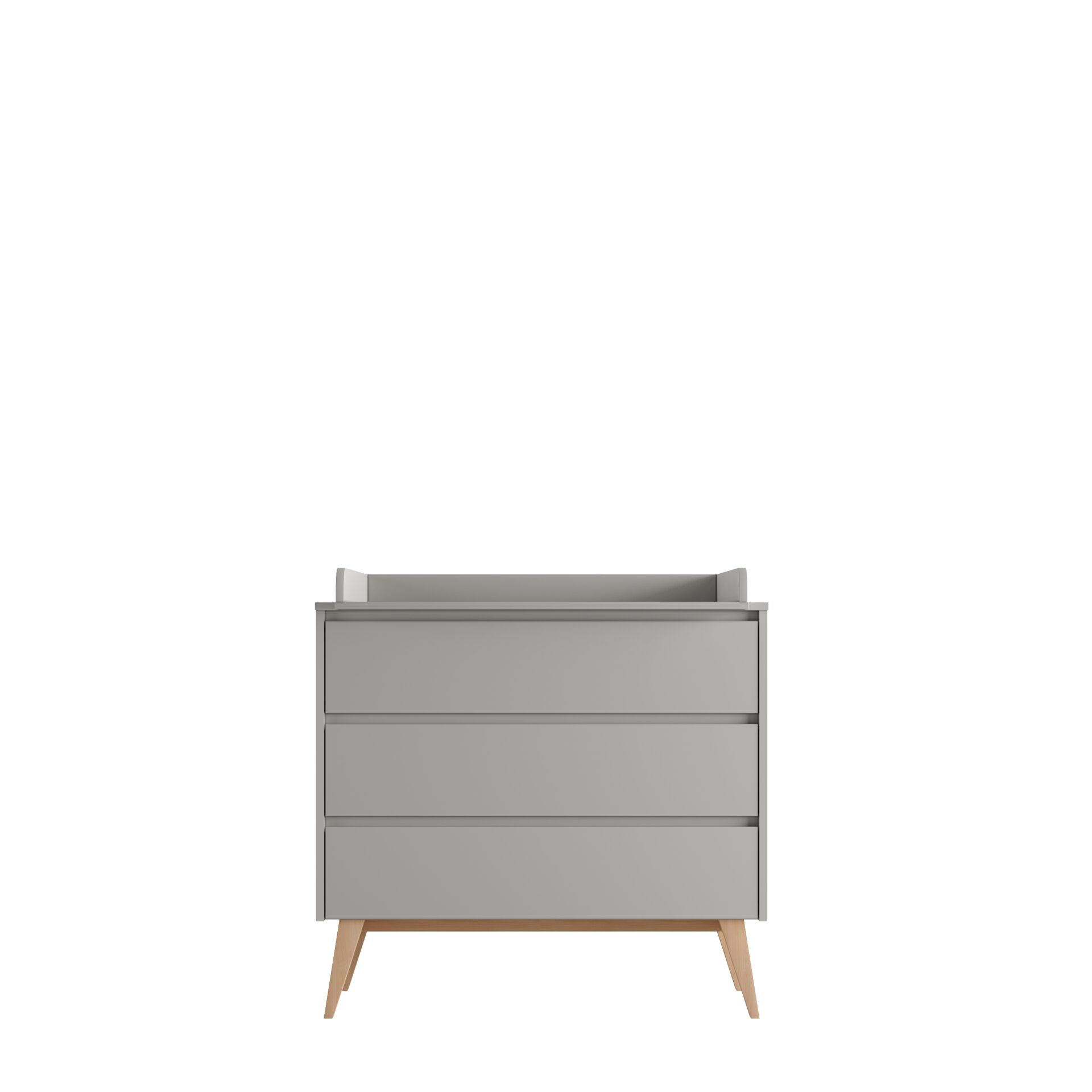 Baby's Paradijs | Swing 3drawer chest grey 4 Commode - 3 lades - Swing Grey - Afbeelding 4