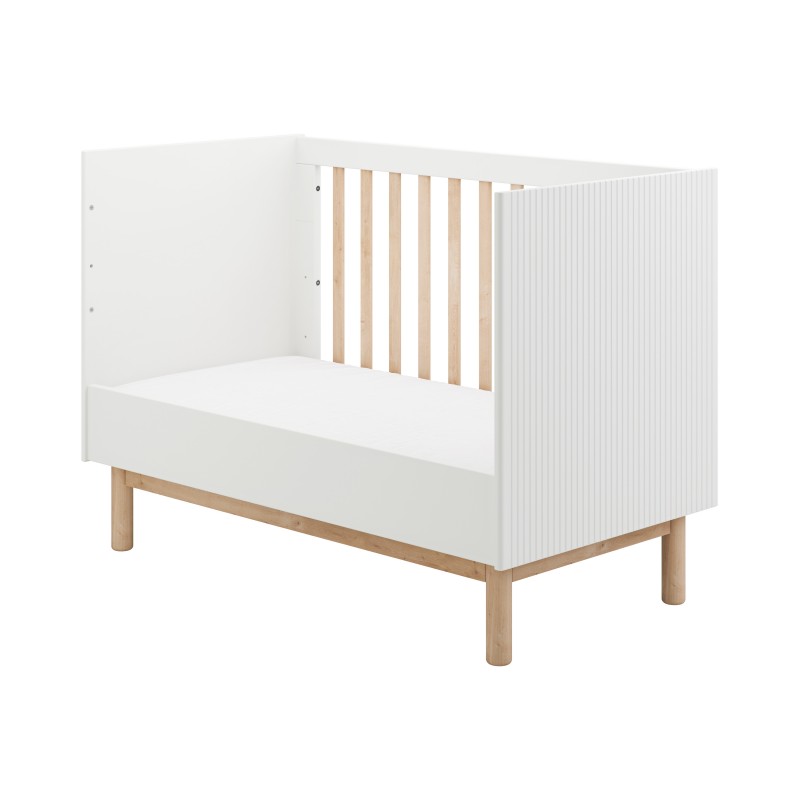 Baby's Paradijs | pinio miloo biel lozeczko 120x60 2 Babykamer Miloo wit (ledikant 60x120cm+commode+kast) - Afbeelding 11