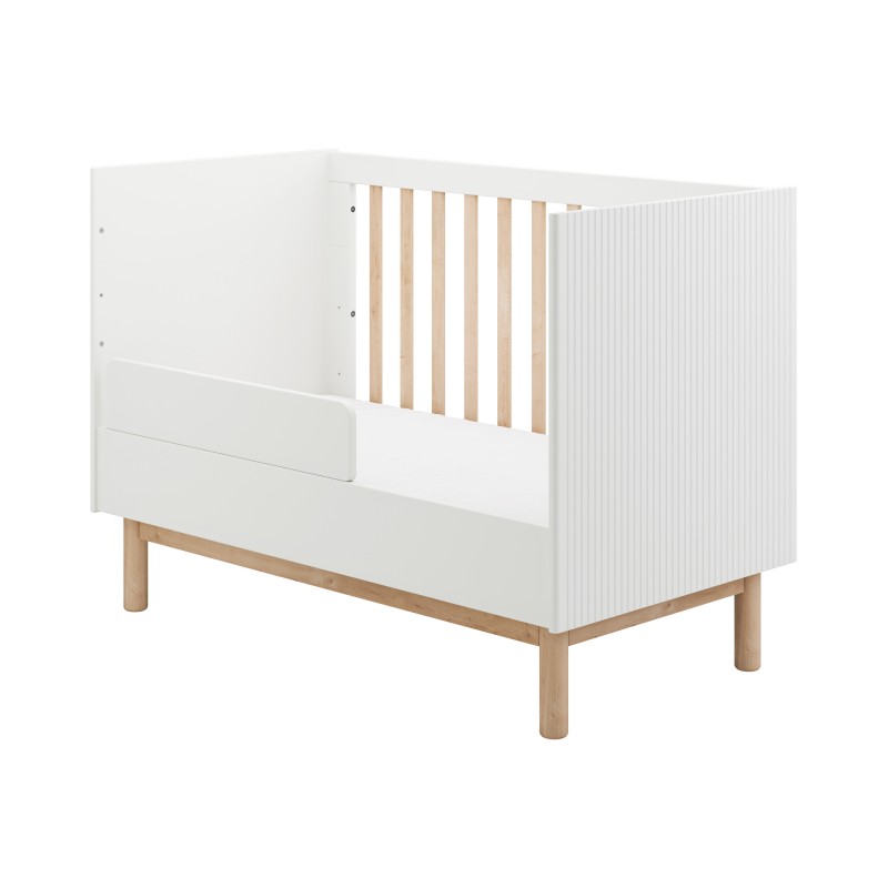 Baby's Paradijs | pinio miloo biel lozeczko 120x60 3 Babykamer Miloo wit (ledikant 60x120cm+commode+kast) - Afbeelding 10