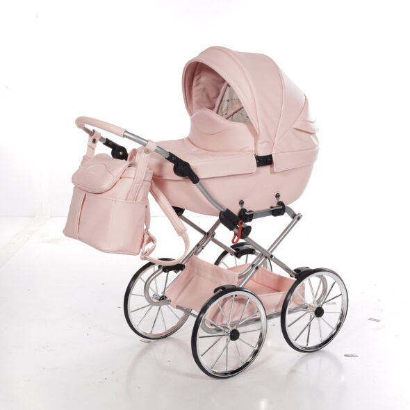 Luxe Poppenwagen Mini Bonbon Pink