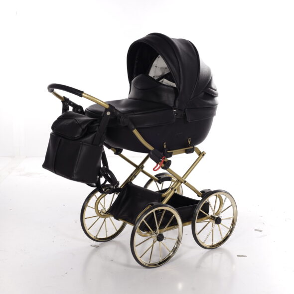 Luxe Poppenwagen Mini Bonbon Black