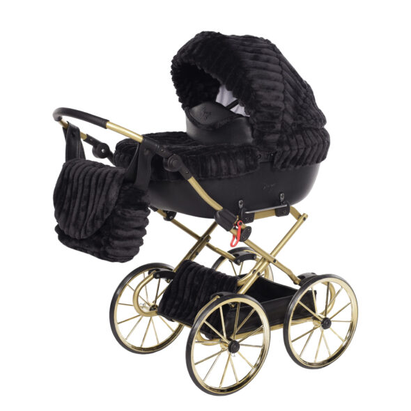 Luxe Poppenwagen Muffy Black