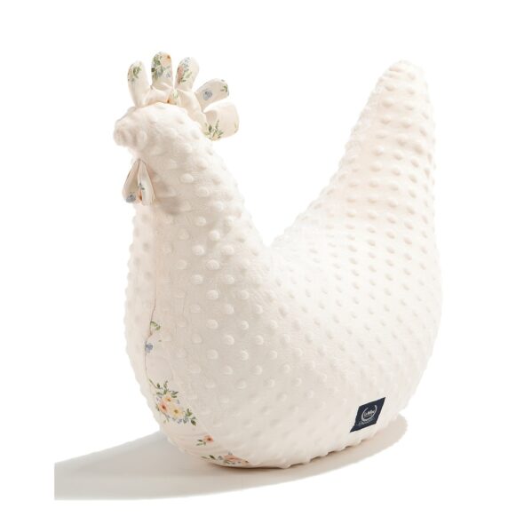Grandma Dana's Hen Pillow Minky ENGLISH GARDEN